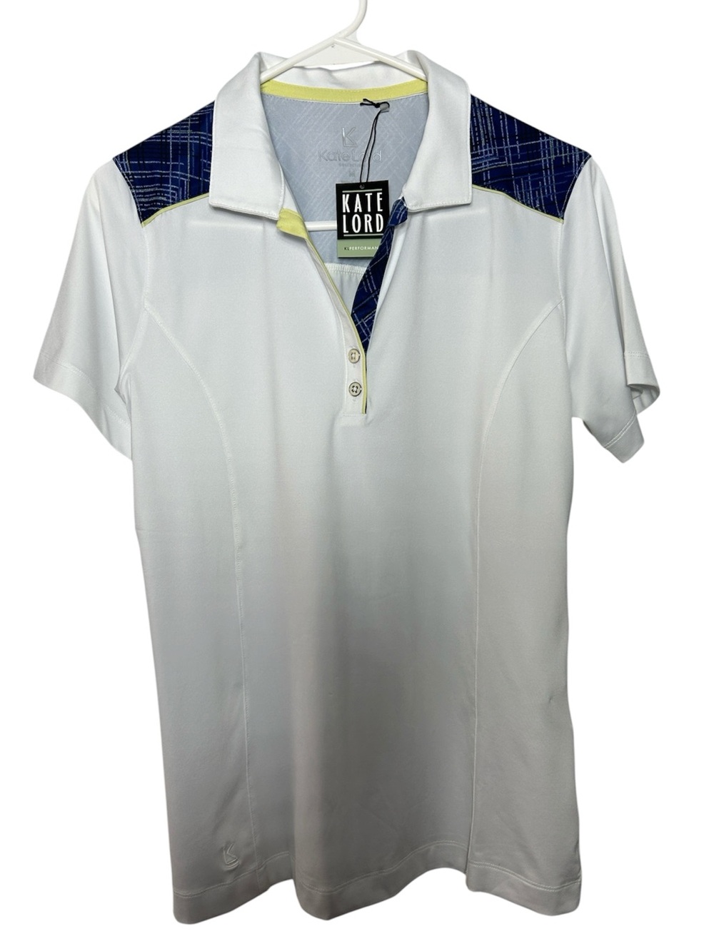 Kate Lord Performance Golf White Polo Shirt Top M